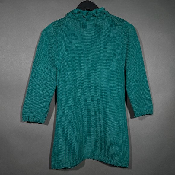 Pure Open Front Handknit Green Jacket Size XS/S - Picture 13 of 15